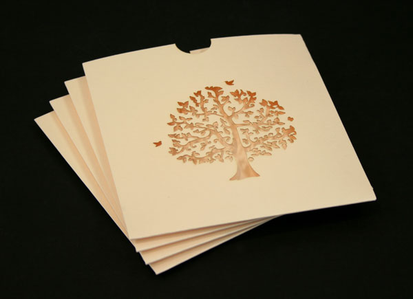 Laser Cut Wedding CD Covers A little while ago we did some Wedding invites