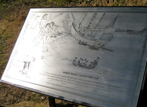 Laser-Etched-Stainless-Steel-Plaque-Cooktown-Memorial-outdoor-Potato-Press